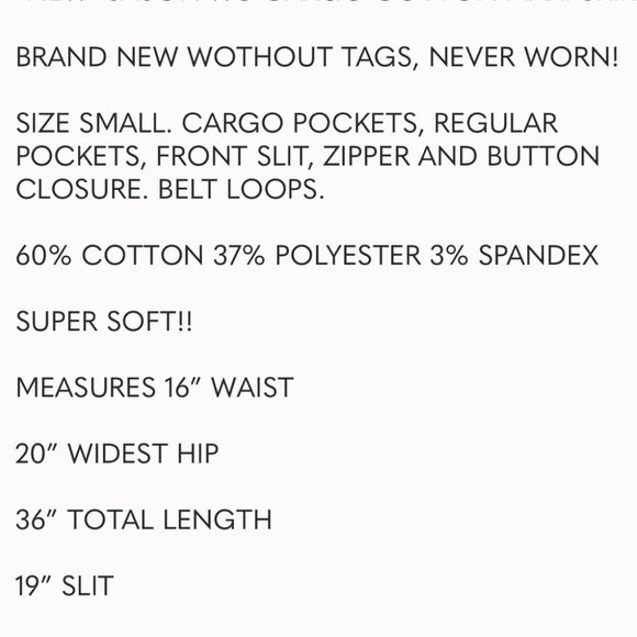 Jason Wu Cargo Skirt, sz small, NWOT - Picture 6 of 6